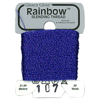 Glissen Gloss Rainbow Blending Thread / 107 Royal Blue