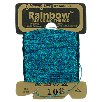 Glissen Gloss Rainbow Blending Thread / 108 Blue Green