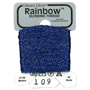 Glissen Gloss Rainbow Blending Thread / 109 Midnight Blue