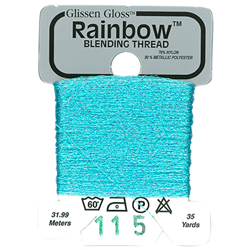 Glissen Gloss Rainbow Blending Thread / 115 Iridescent Pale Blue