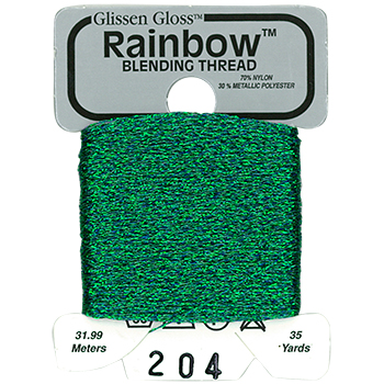 Glissen Gloss Rainbow Blending Thread / 204 Sea Foam Green