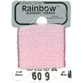 Glissen Gloss Rainbow Blending Thread / 609 Iridescent Pale Pink