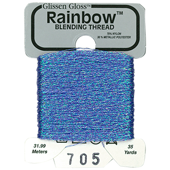 Glissen Gloss Rainbow Blending Thread / 705 Cornflower Blue