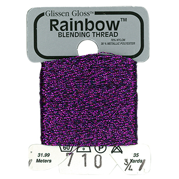Glissen Gloss Rainbow Blending Thread / 710 Double Violet