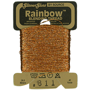 Glissen Gloss Rainbow Blending Thread / 811 Pumpkin