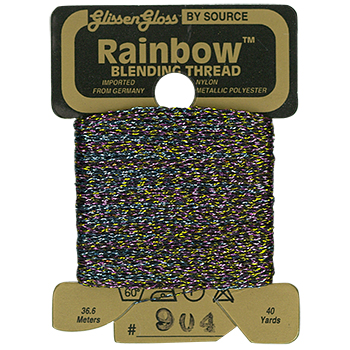 Glissen Gloss Rainbow Blending Thread / 904 Black Flame