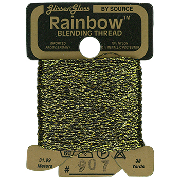 Glissen Gloss Rainbow Blending Thread / 907 Black Gold