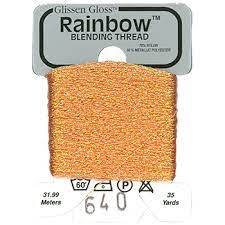 Glissen Gloss Rainbow Blending Thread / 640 Iridescent Apricot