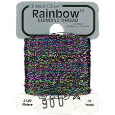 Glissen Gloss Rainbow Blending Thread / 900 Mullti-Black
