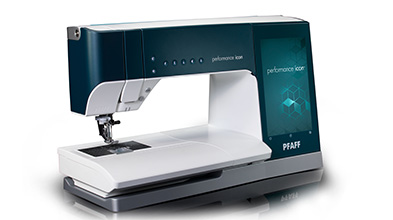 Pfaff® Performance Icon sewing machine.