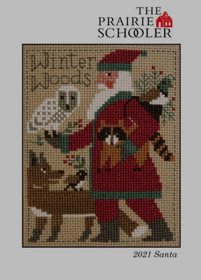 Prairie Schooler Santa, Annual Release Cross Stitch Pattern / 2021