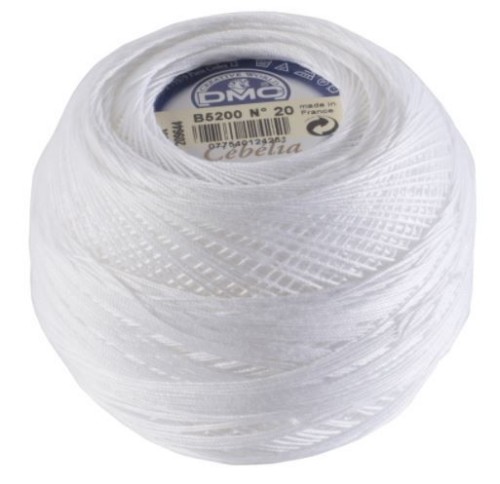 Cebelia Crochet Cotton Size 20 / B5200 Bright White