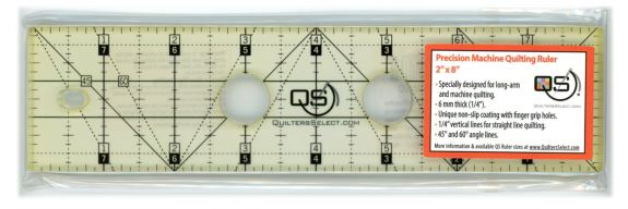 Quilters Select Precision Machine Quilting Rulers - 4 and 2 Diameter Arc  Ruler - QS-RUL4CL - 844050018710