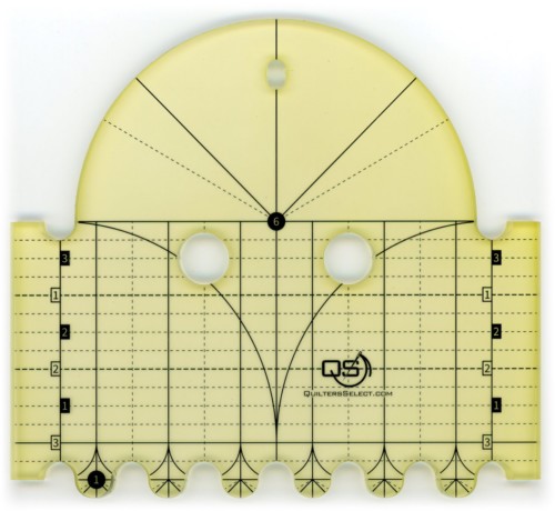 Quilter's Select Precision Machine Quilting Rulers / 6" & 1" Diameter Arcs