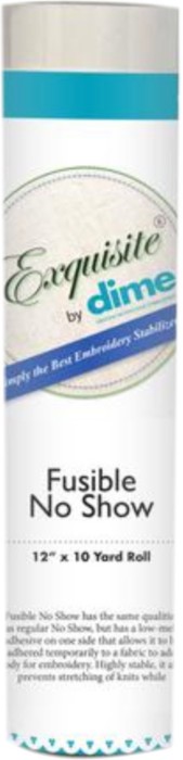 Exquisite Fusible No Show Stabilizer - White - 1.5 oz / 12" x 10 yd roll