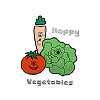 Happy Vegetables Appliqué