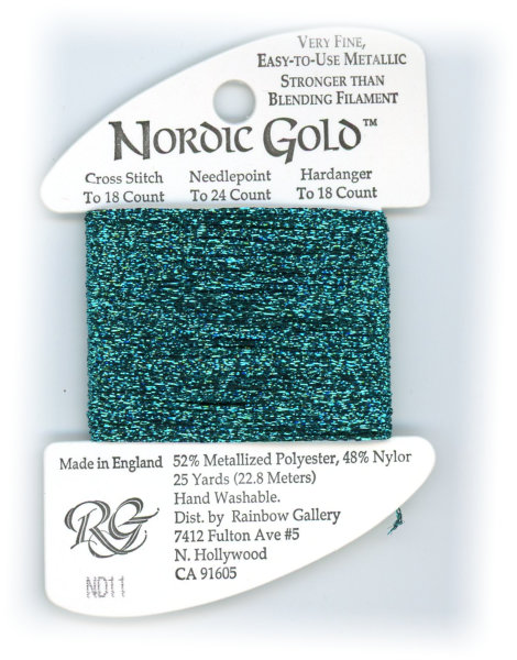 Rainbow Gallery Nordic Gold / ND11 Turquoise