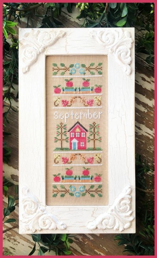 September Sampler Cross Stitch Pattern Embroidery Patterns by Country ...