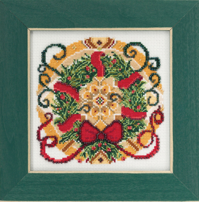 Fabrick and 4 Printed Color Schemes Inside Mandala Squirrel K255 Counted Cross Stitch KIT#2 Threads Needles Embroidery Pattern Kit 