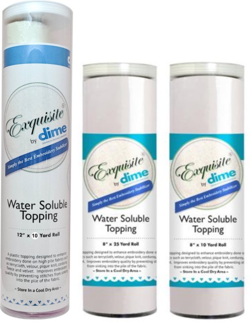 Wash Away Water Soluble Stabilizer and Topping 12 inch x 15 Yard Wash-Away Embroidery Stabilizer and Topping