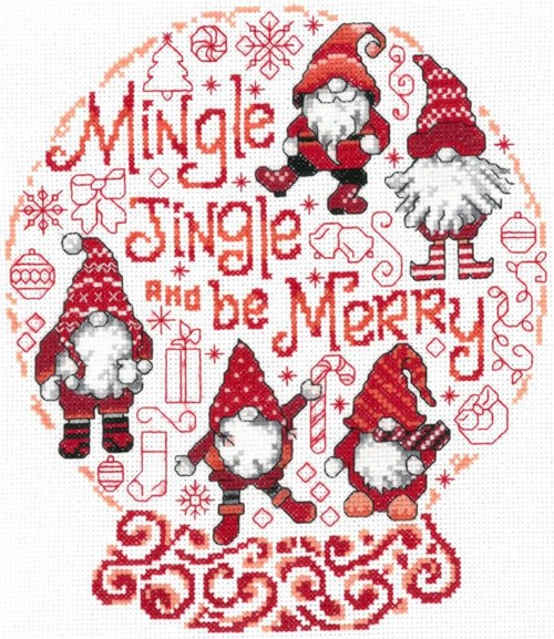 Let's Mingle & Jingle Cross Stitch Pattern