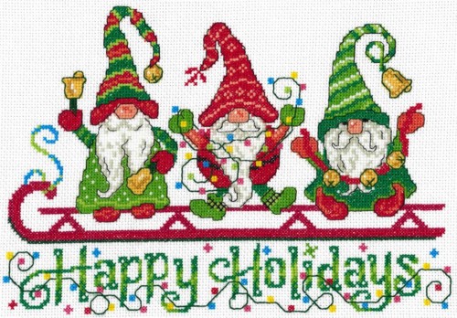 Holidays Christmas Gnomes Gingerbread _Cross Stitch Pattern 