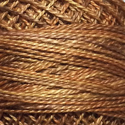 Valdani Variegated Pearl Cotton Ball Size 8, 73yd / O505 Toffee