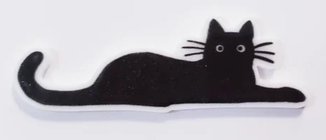 Black Cat with Whiskers Needle Minder