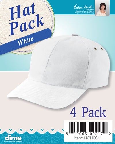 One soft construction paneled baseball style cap in white