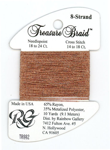Rainbow Gallery Treasure Braid Size #8 / TR882 Copper