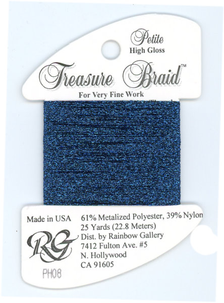 Rainbow Gallery Petite Treasure Braid / PH08 High Gloss Royal Blue