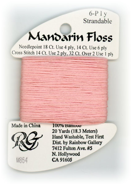 Rainbow Gallery Mandarin Bamboo Floss / M854 Lite Peach Flesh
