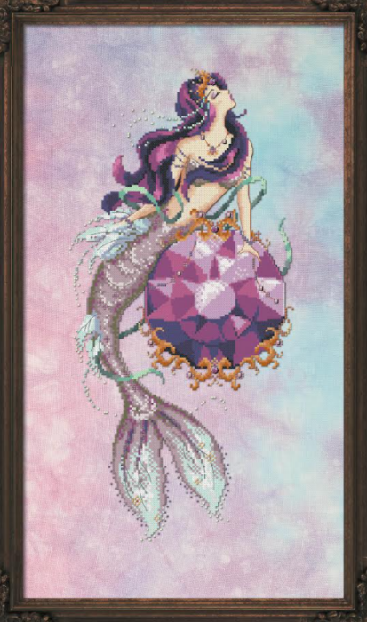 Mia the Mermaid Beaded Embroidery Kit - Island Cove Beads & Gallery