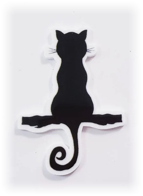Black Cat Silhouette Needle Minder