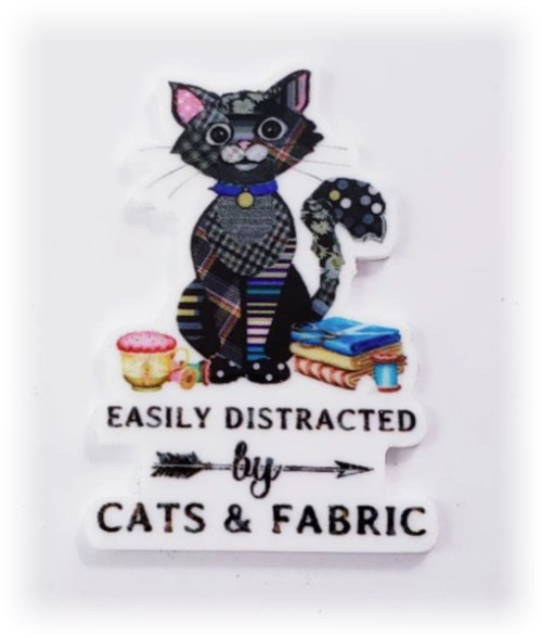 Cats & Fabric Needleminder / Cats & Fabric Needleminder
