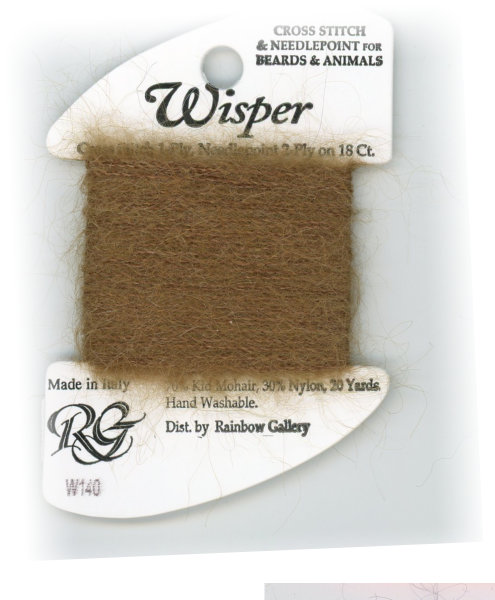 Rainbow Gallery Wisper Yarn / W140 Tobacco Brown