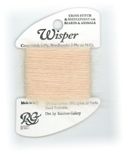Rainbow Gallery Wisper Yarn / W141 Pearled Ivory