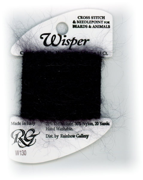 Rainbow Gallery Wisper Yarn / W130 Charcoal