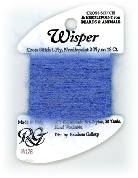 Rainbow Gallery Wisper Yarn / W126 Blue Jay