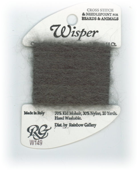 Rainbow Gallery Wisper Yarn / W149 Gray Flannel