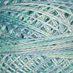 Valdani Variegated Pearl Cotton Ball Size 12, 109yd / M24 Water Reflections