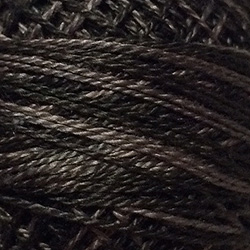 Valdani Variegated Pearl Cotton Ball Size 12, 109yd / H212 Faded Brown
