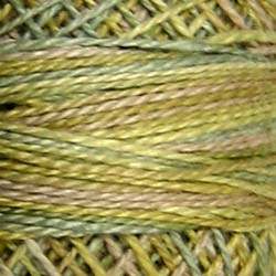 Valdani Variegated Pearl Cotton Ball Size 12, 109yd / M80 Distant Grass