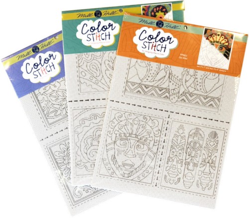 Color Stitch 14ct Perforated Paper, 2 sheets/pkg / Full Bloom