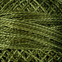 Valdani Variegated Pearl Cotton Ball Size 8, 73yd / H202 Withered Green