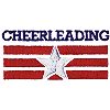 Patriotic Cheerleading Lettering