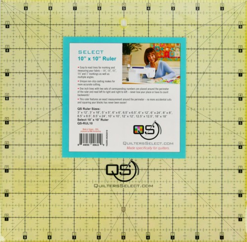 Quilter's Select Non-Slip Rulers / 10" x 10"