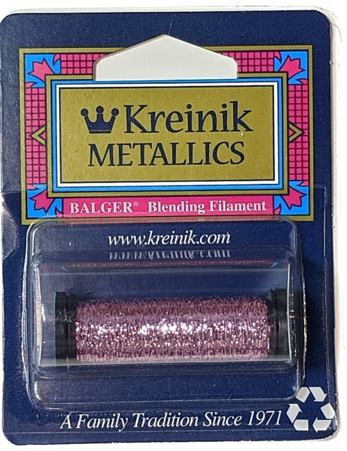 Kreinik Blending Filament / 007HL Pink High Lustre