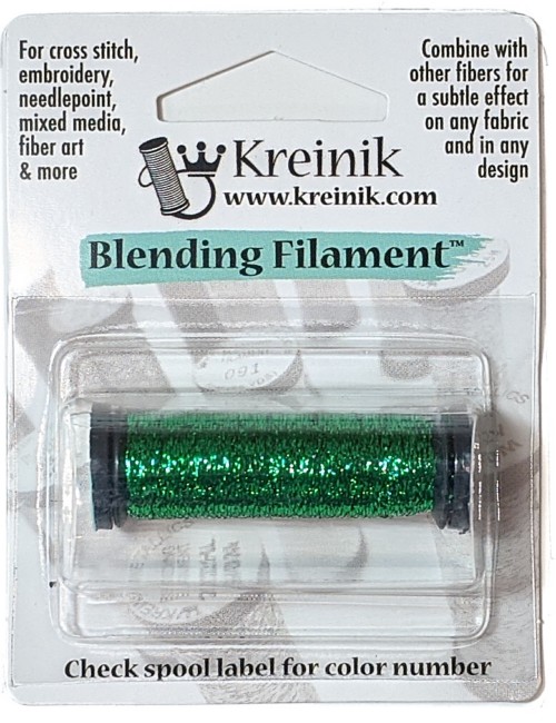 Kreinik Blending Filament / 008HL Green High Lustre