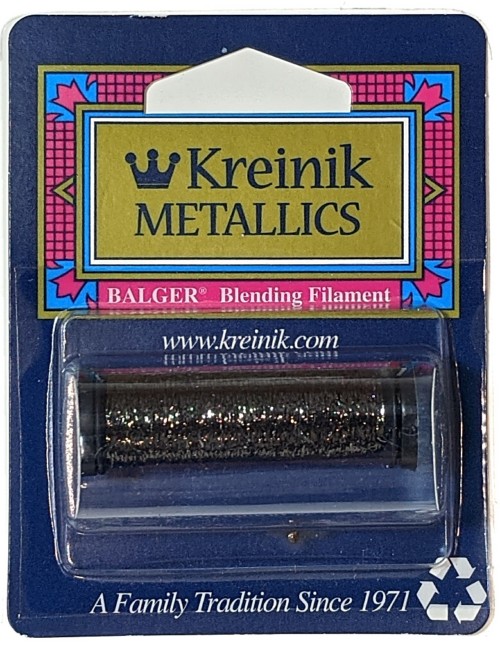 Kreinik Blending Filament / 010HL Steel Grey High Lustre 